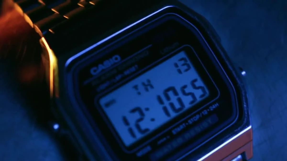Time — часы Casio крупным планом